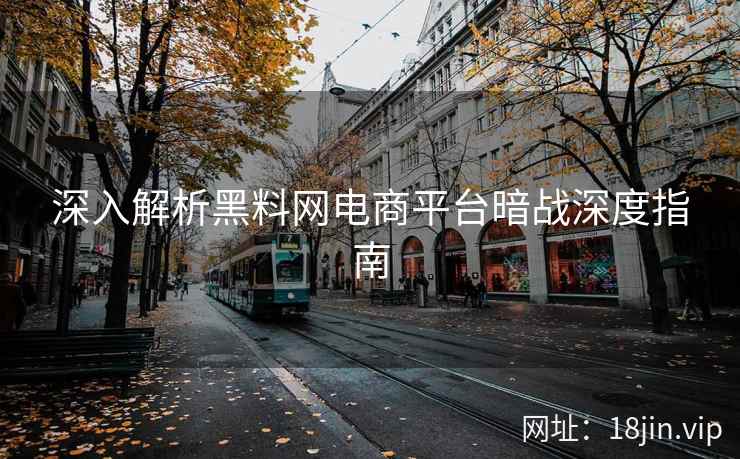 深入解析黑料网电商平台暗战深度指南