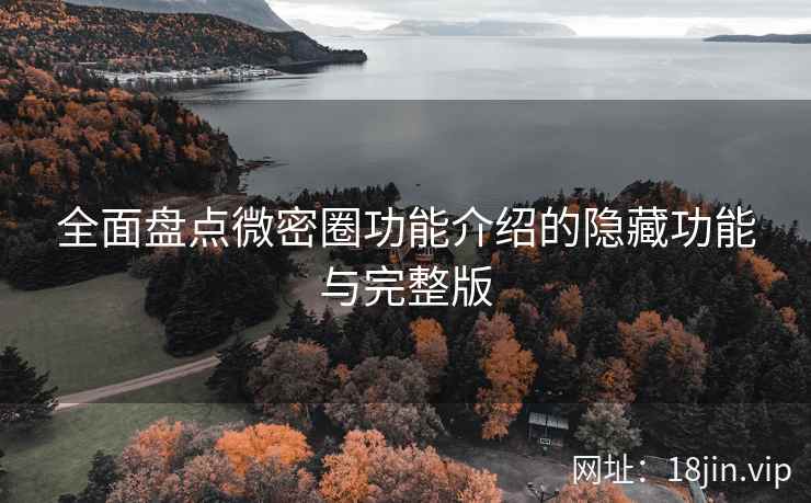 全面盘点微密圈功能介绍的隐藏功能与完整版
