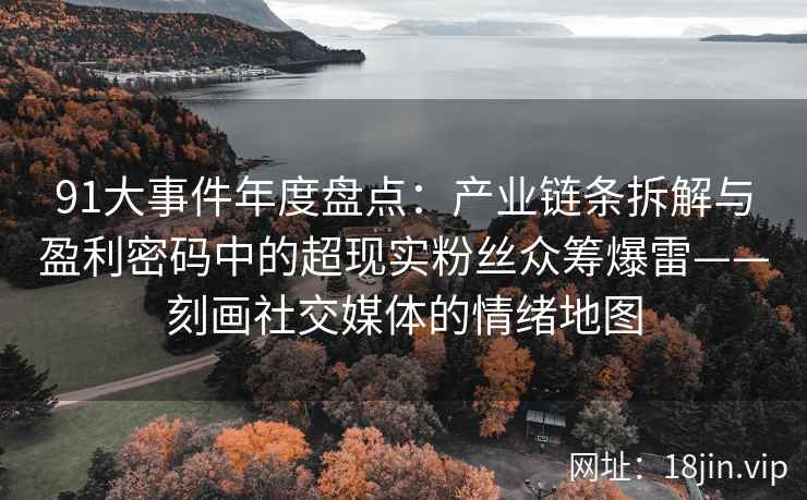 91大事件年度盘点：产业链条拆解与盈利密码中的超现实粉丝众筹爆雷——刻画社交媒体的情绪地图