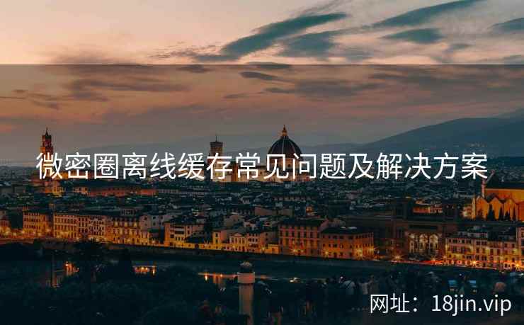 微密圈离线缓存常见问题及解决方案